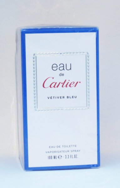 CARTIER- EAU DE CARTIER VETIVER BLEU- Eau de Toilette spray 100 ml- NEU-OVP-